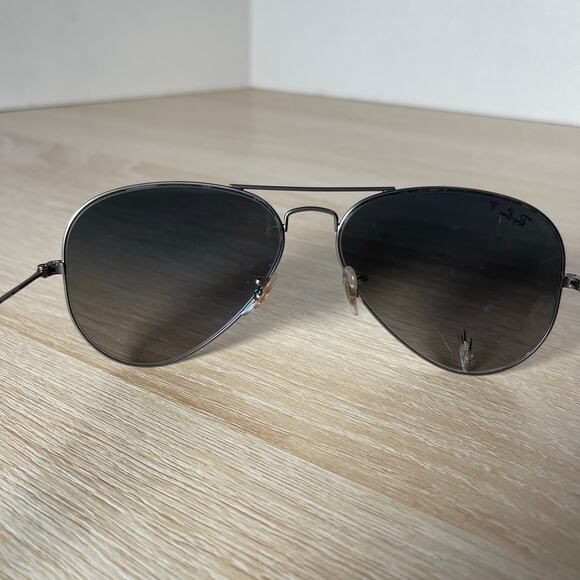 Ray-Ban RB3025 Aviator Large Metal Sunglasses Gunmetal FRAMES ONLY 58-14-135 - Picture 5 of 8